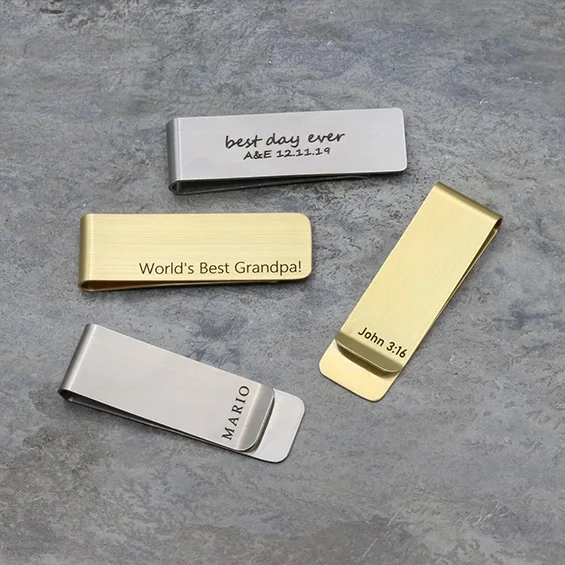 Money Clip Slim - Clipe de Dinheiro Personalizado para Homens,