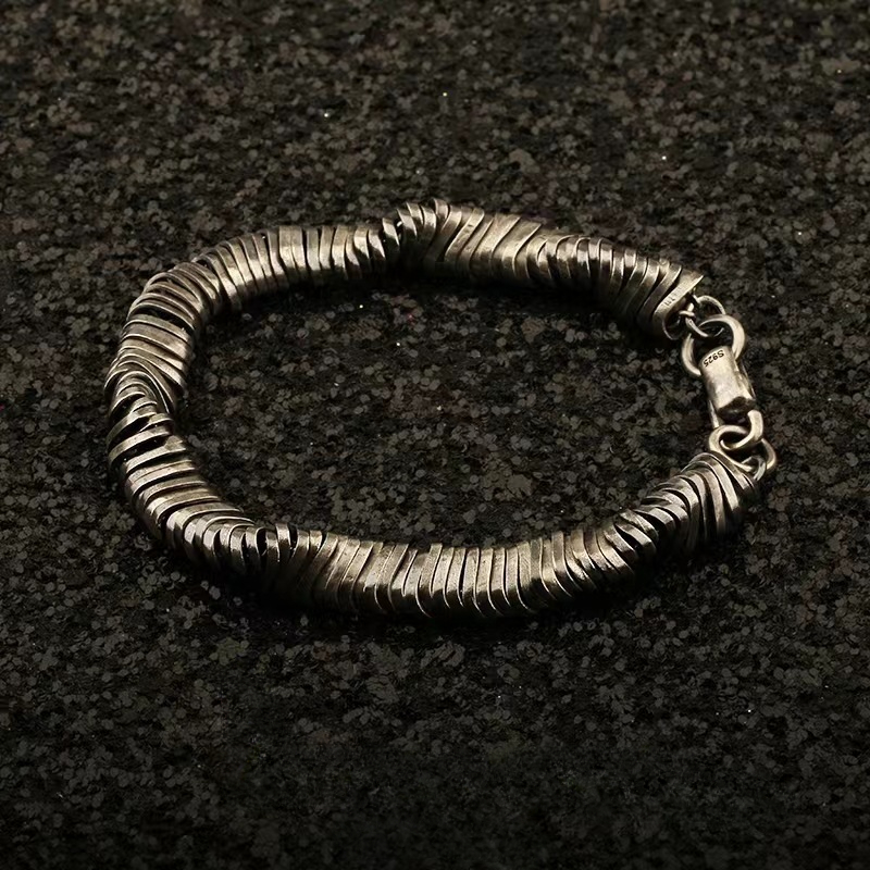 Men Accessories Ring And Bracelet - Buddhastone nova tendência pulseira masculina torcida