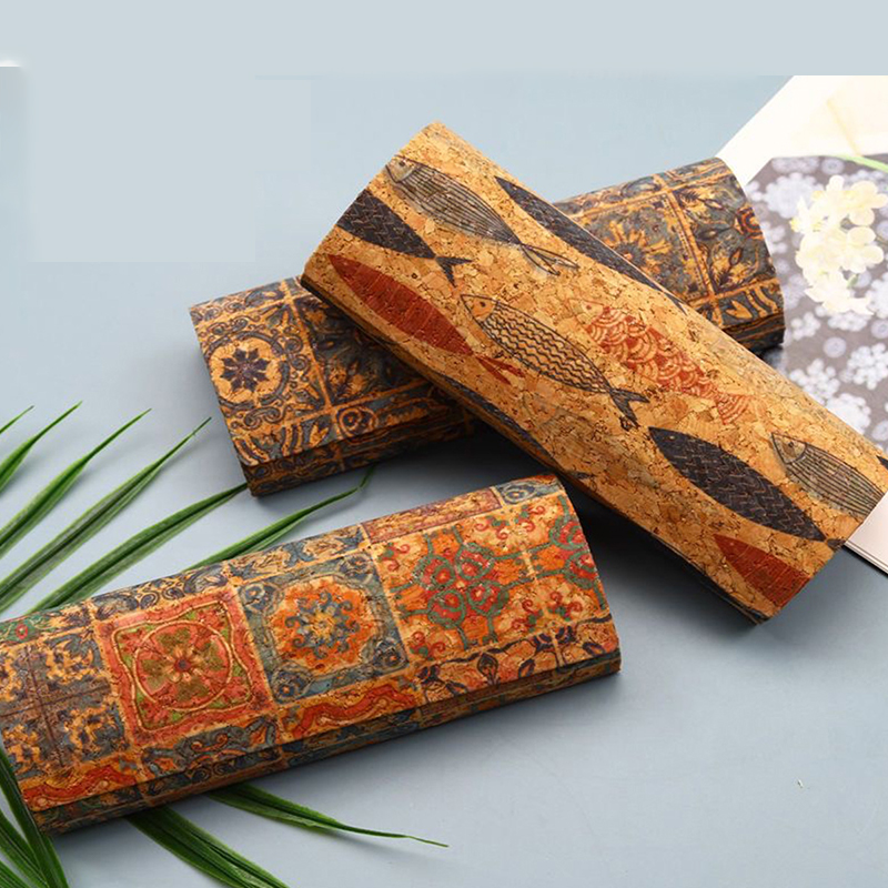 Men Accessories To Look Good - Estojo de óculos de cortiça natural,