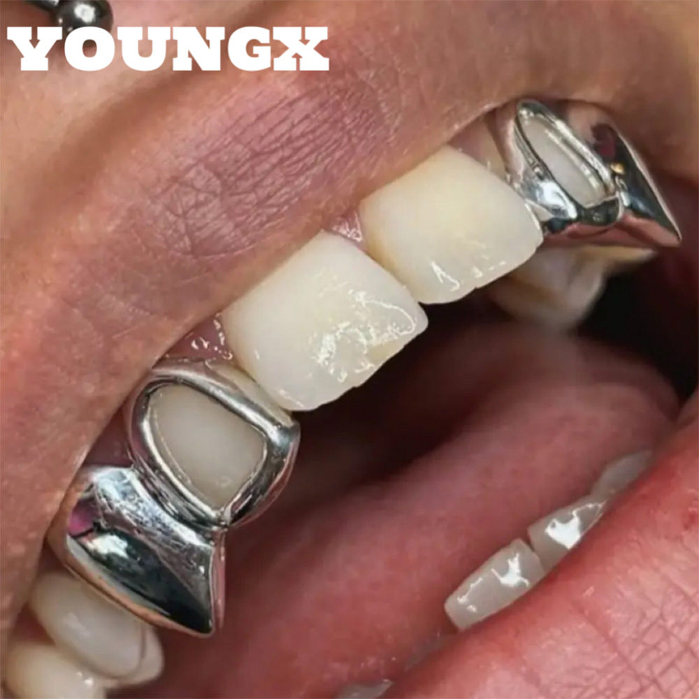 Men'S Vampire Accessories - Youngx hip hop duplo oco brilhante