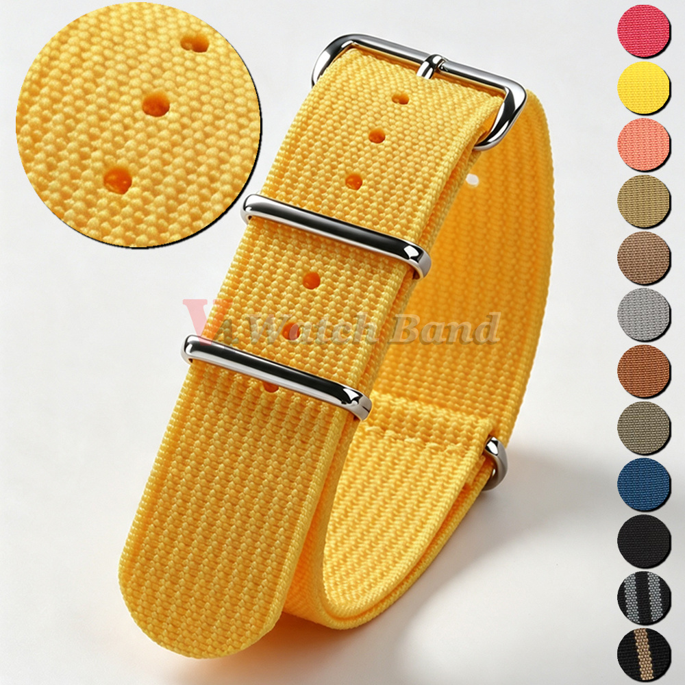Men Accessories Ring And Bracelet - Pulseira de Relógio de Nylon 18mm