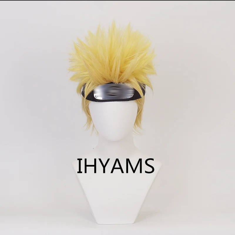 Uzumaki cosplay perucas 30cm c - Men'S Yellow Accessories avaliação e preço