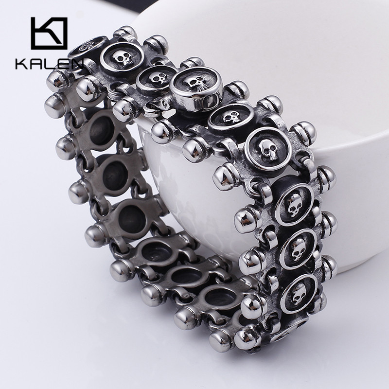 Pulseiras Vintage Punk KALEN p - Men Accessories Ring And Bracelet avaliação e preço