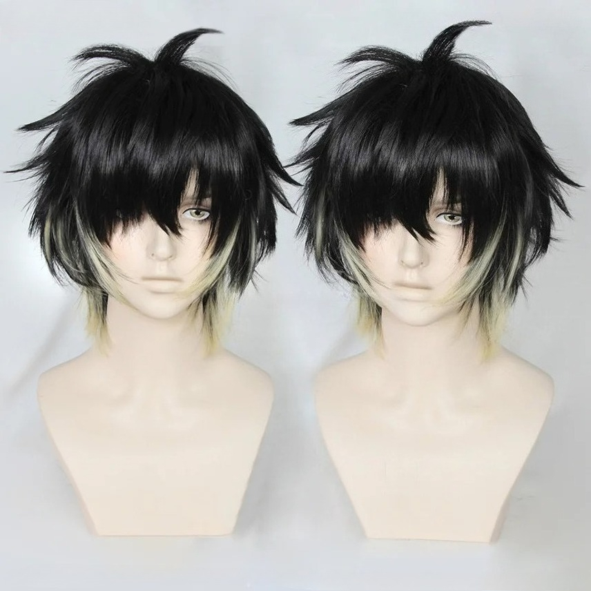 Peruca de Anime Towa Sintética - Men'S Yellow Accessories avaliação e preço