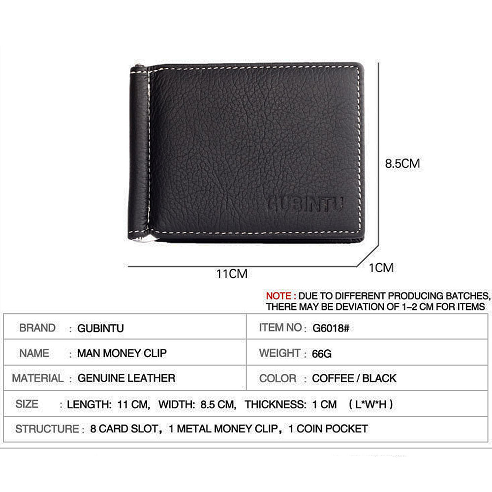 Mini carteiras de couro genuín - Money Clip Slim avaliação e preço
