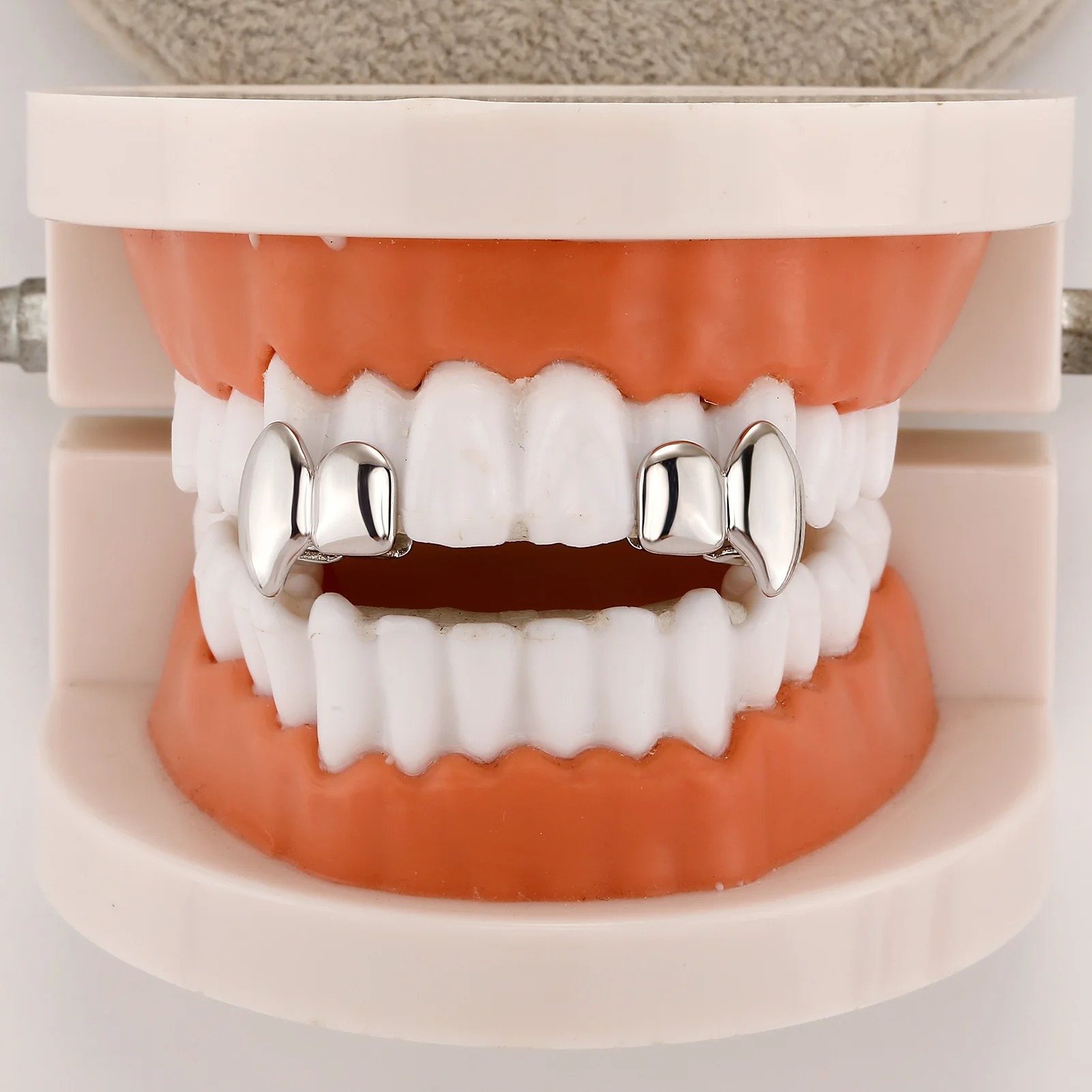 2PCS Grillz de Dentes Duplos d - Men'S Vampire Accessories avaliação e preço