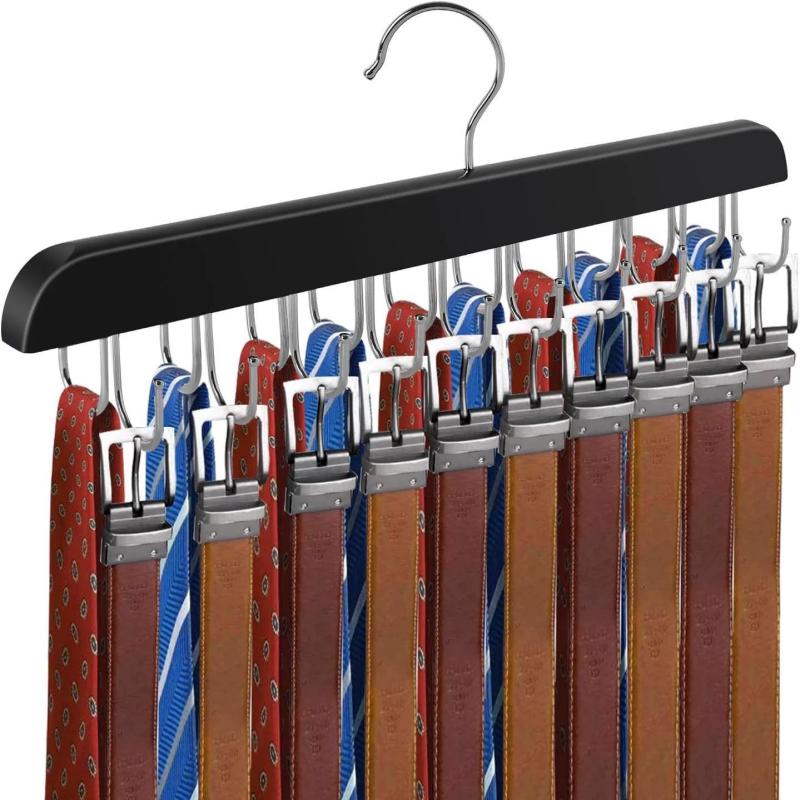 Rack de cinto de madeira femin - Men'S Accessories Organizer For Wardrobe avaliação e preço