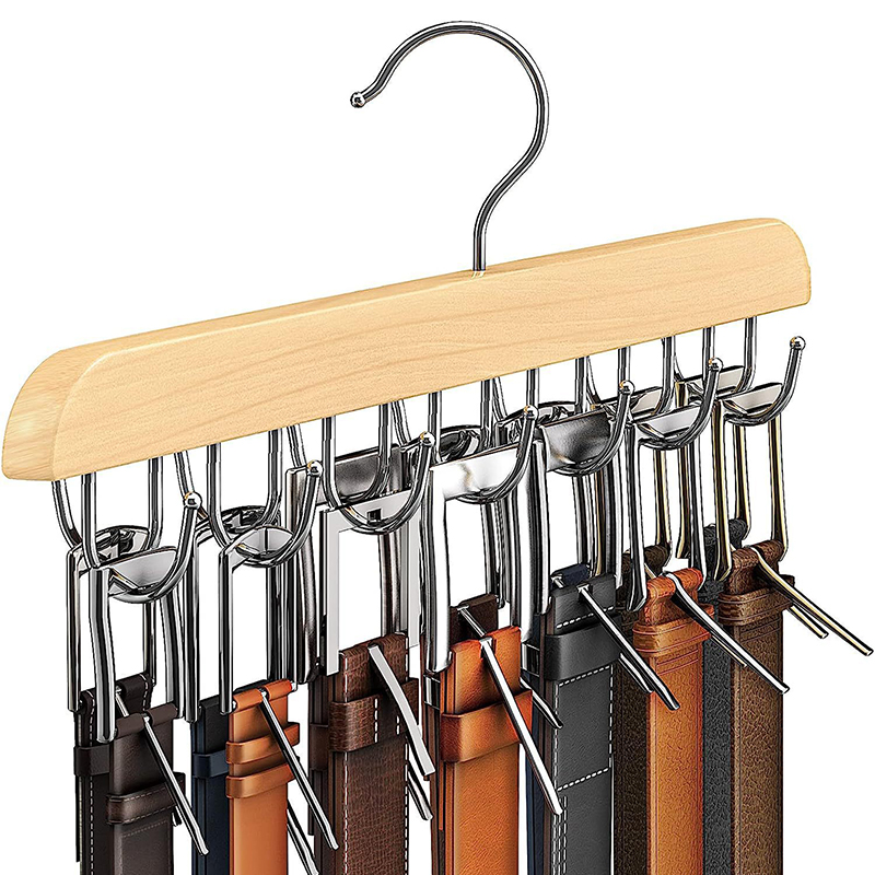 Rack de cinto de madeira femin - Men'S Accessories Organizer For Wardrobe avaliação e preço